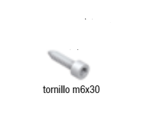 TORNILLO M6 X 30 PARA RUEDA OCULTA 170000001