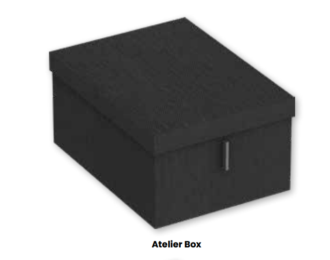 CAJA ATELIER BOX 300X200X400 GRIS TEXTIL